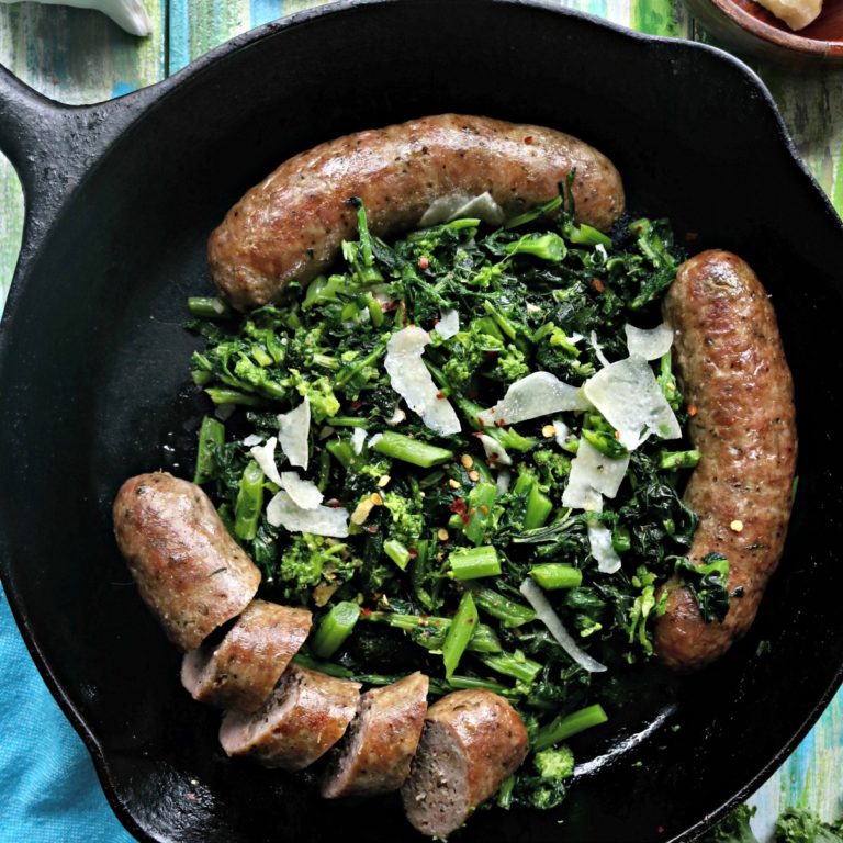 Baked Italian Sausage Recipe with Broccoli Rabe