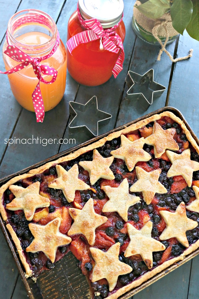 Sheet Pan Slab Pie for Summer Fruit from Spinach Tiger