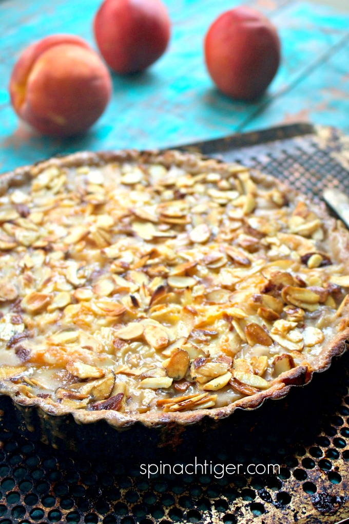 Low Carb Peach Almond Tart