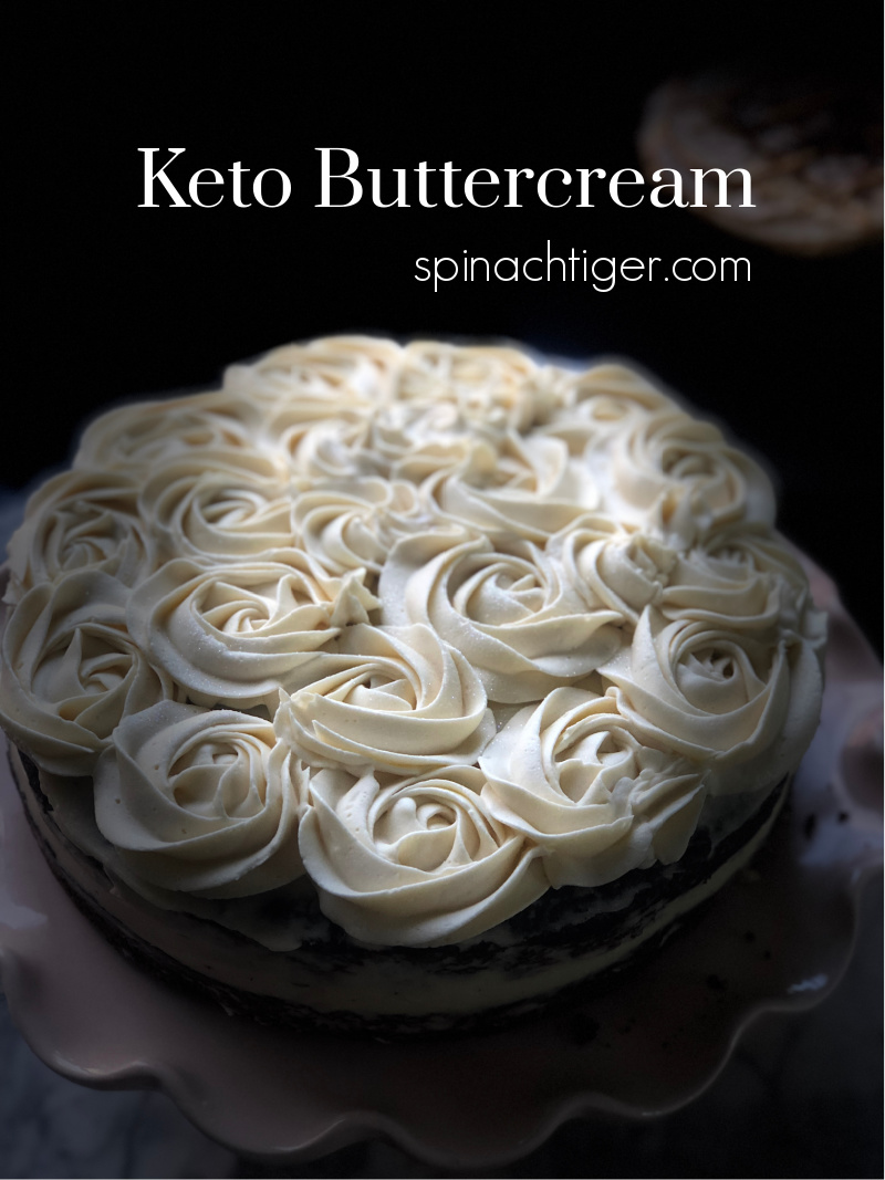 Low Carb Vanilla Buttercream Frosting Spinach Tiger