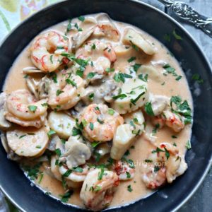 Mixed Seafood, Scallops and Shrimp