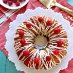 Keto Raspberry White Chocolate Bundt Cake