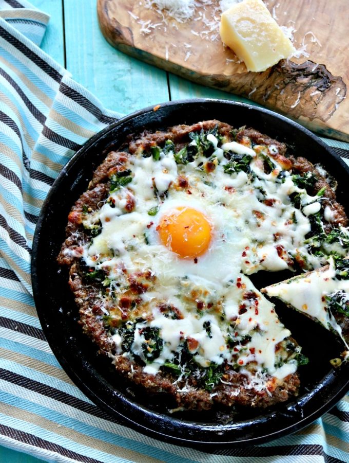 Keto Sausage Crusted Pizza