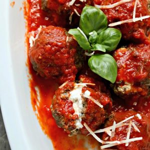 Ricotta Stuffed Meatballs