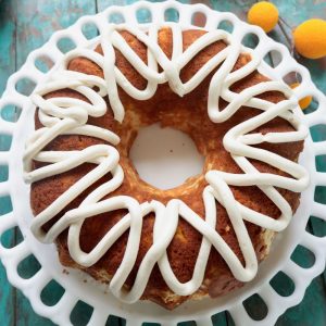 Cheesecake Stuffed Pumpkin Bundt