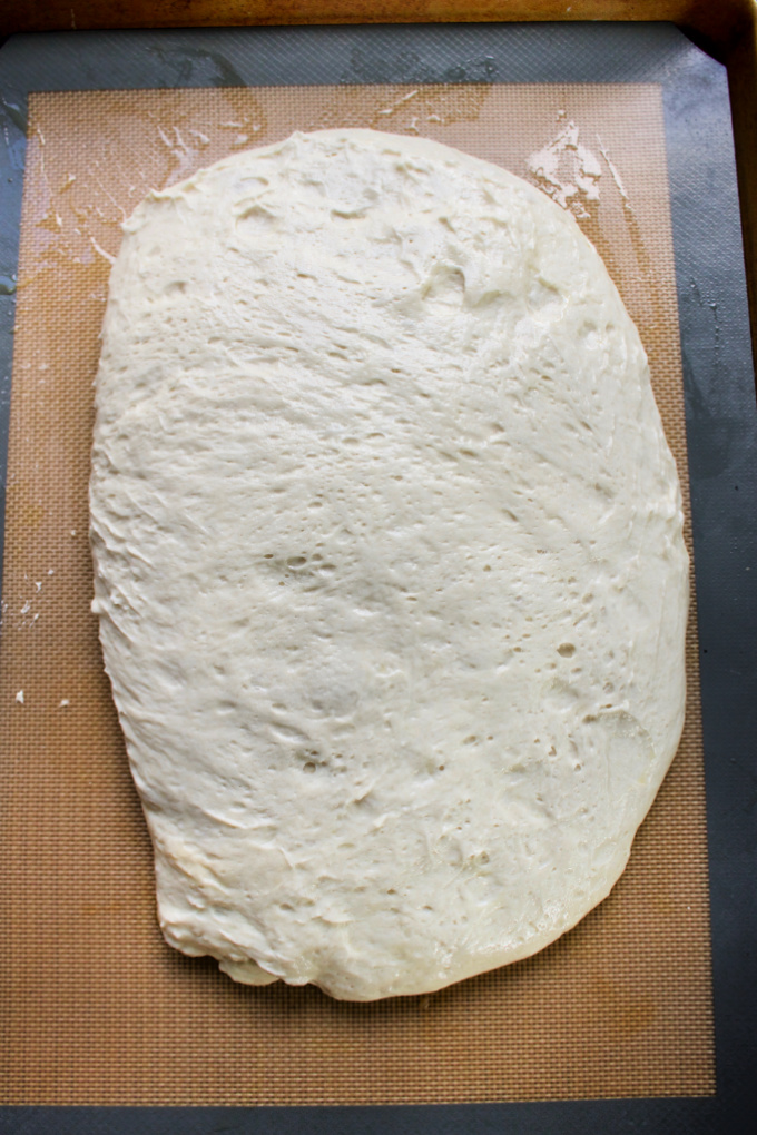 sourdough dough for focaccia