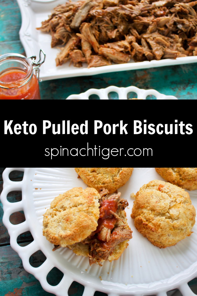 Slow Cooker Pulled Pork, fork tender, with homemade sugar free barbecue sauce or use the barbecue sauce of your choice. Eat with Biscuits for a southern treat. #slowcooker #pulledpork #ketopulledpork via @angelaroberts