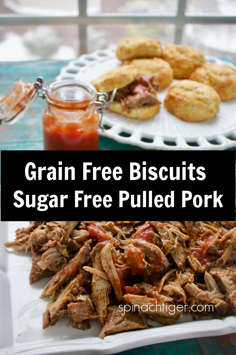 Slow Cooker Pulled Pork, fork tender, with homemade sugar free barbecue sauce or use the barbecue sauce of your choice. Eat with Biscuits for a southern treat. #slowcooker #pulledpork #ketopulledpork via @angelaroberts