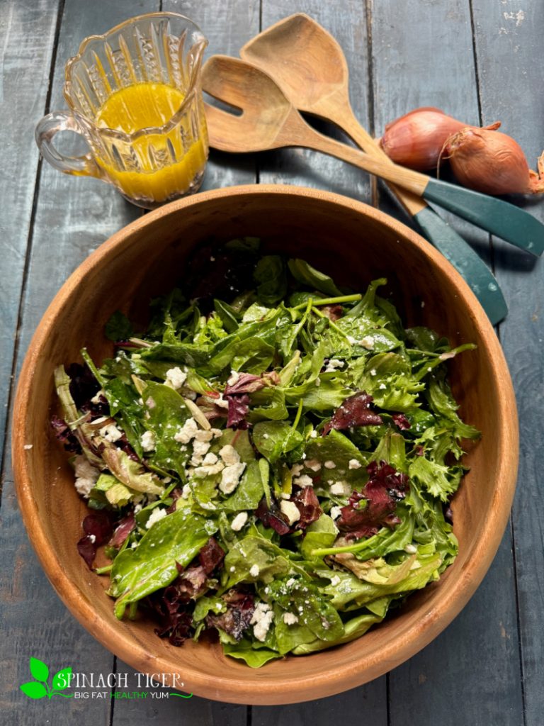 Salad with Shallot Vinaigrette