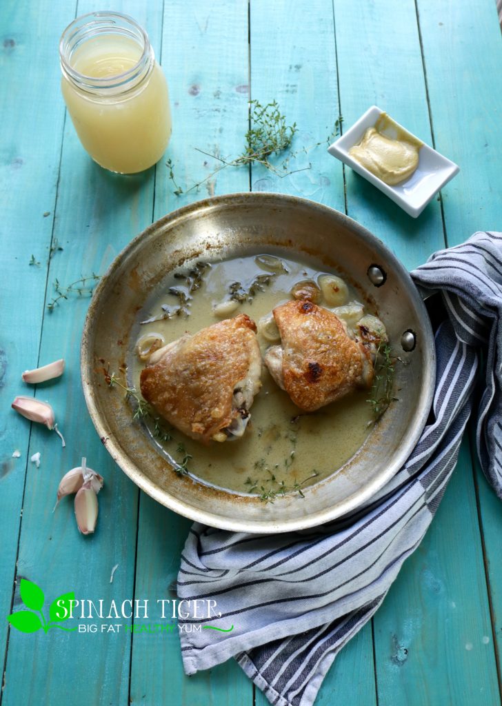How to Roast Chicken Thighs with Garlic