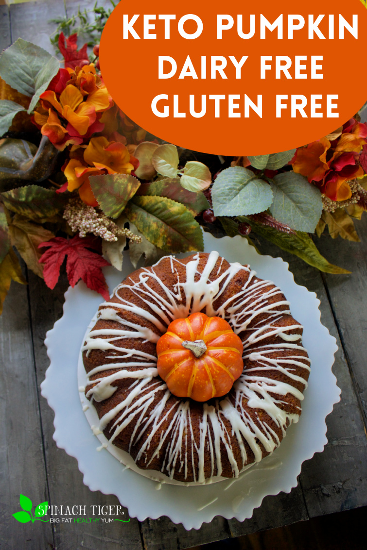 Keto Pumpkin Bundt Cake with Tips on HOW TO BAKE KETO BUNDT CAKES. TIPS from a keto bakery owner. #ketopumpkin #ketopumpkincake #pumpkinbundt #pumpkin via @angelaroberts