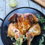 Grilled Spatchcock Chicken Greek Style