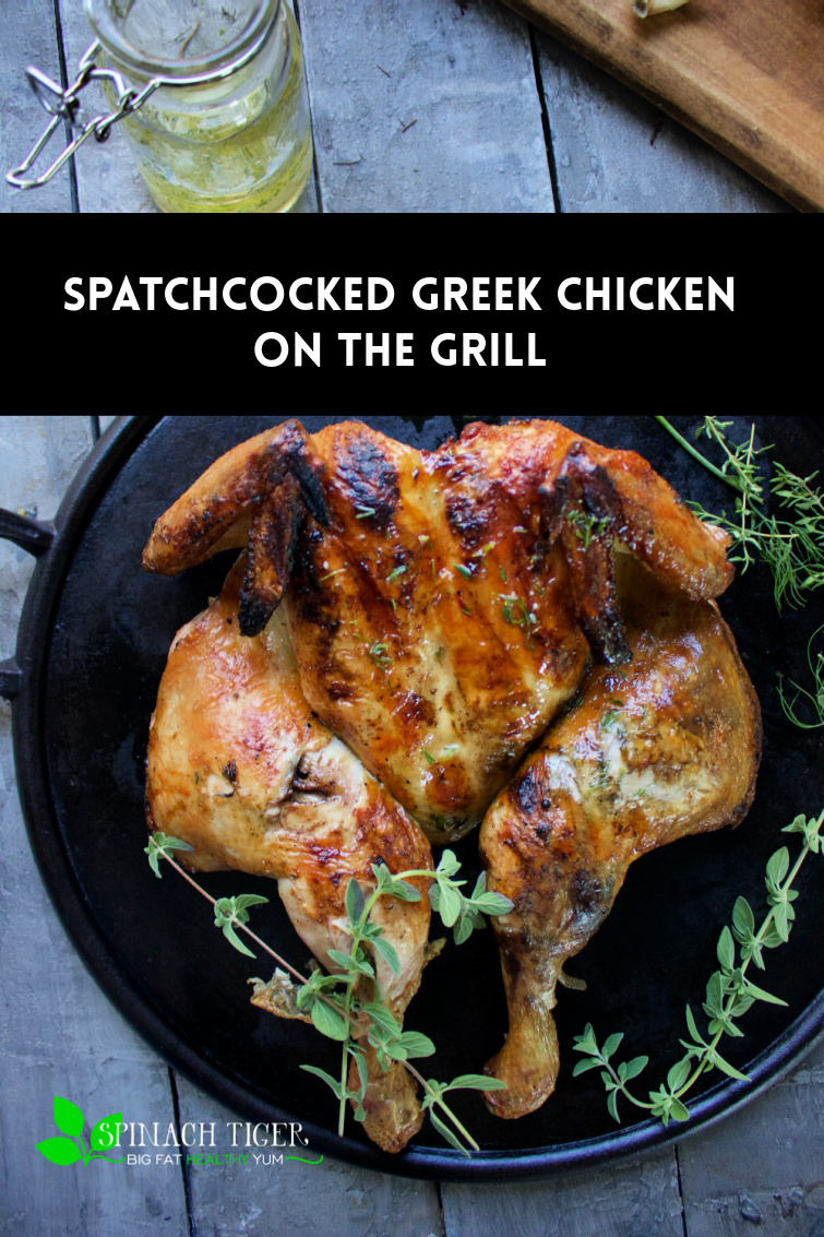 If you tired of same old chicken, make a Grilled spatchcock chicken Greek style with olive oil, lemon, garlic, herbs and honey. via @angelaroberts