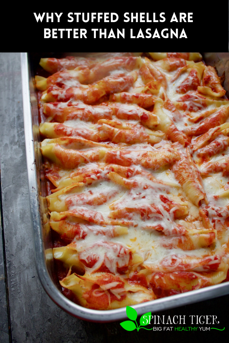Perfect Italian Stuffed Shells Recipe. Serve at holidays or for crowd. Easier to serve than lasagna, get all the tips for making this iconic dish. #stuffedshellsrecipe #Italianfood via @angelaroberts