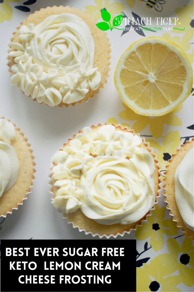 Keto Lemon with Lemon Cream Cheese Frosting