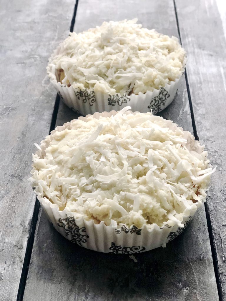 Keto Almond Flour Coconut Cupcakes