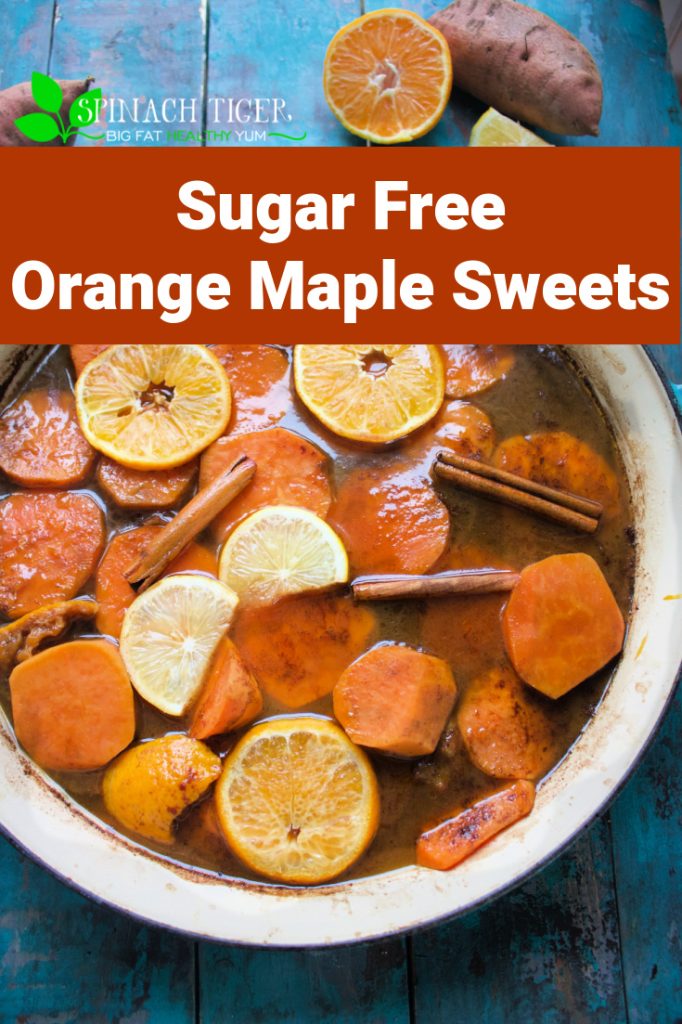 Sugar Free Orange Maple Sweet Potatoes