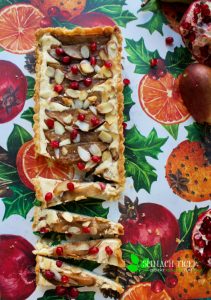 Keto Spiced Pear Cheese Tart from Spinach Tiger