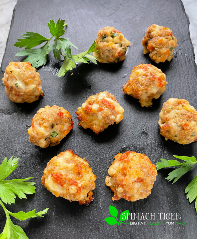 Italian Sausage Balls Appetizer Made with Almond Flour