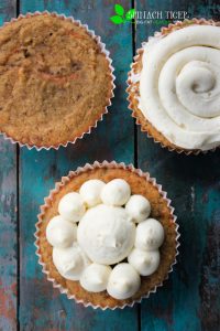 Keto Carrot Muffin with Cream Cheese