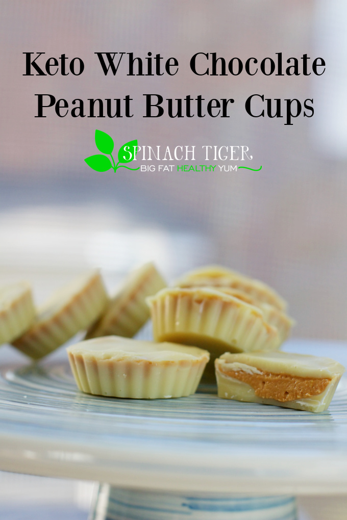 Keto White Chocolate Peanut Butter Cups (how to temper white chocolate) Sugar Free, Diabetic Friendly, using ChocZero White Chocolate Chips. via @angelaroberts