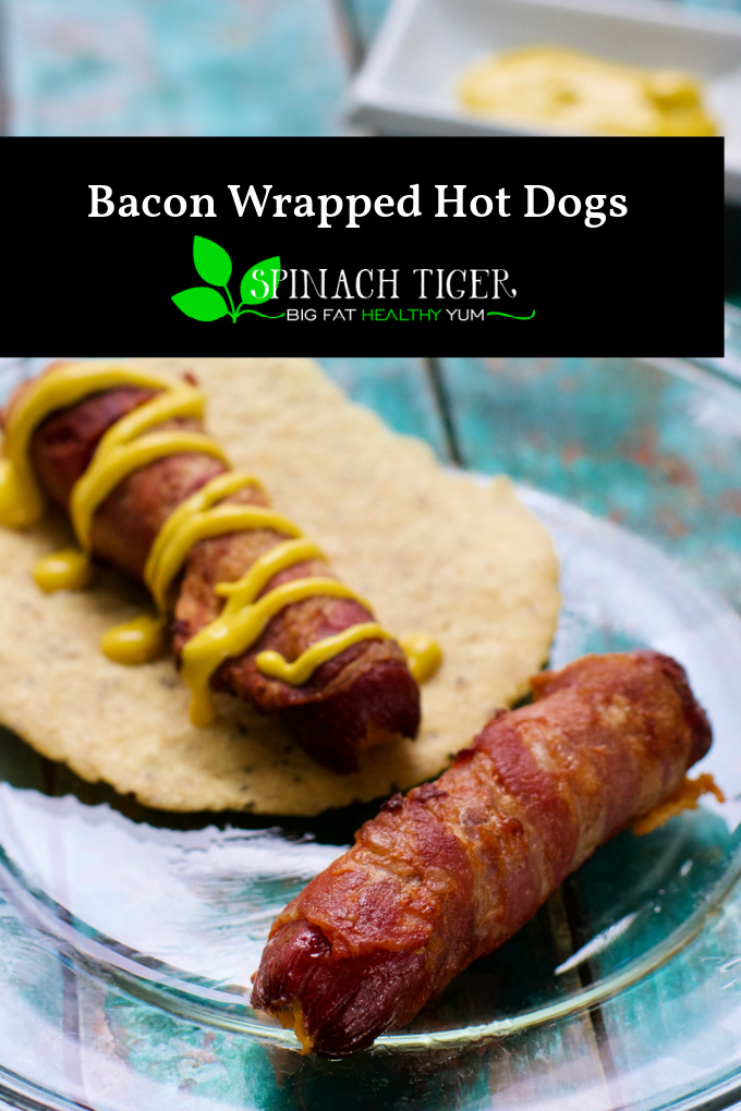Make keto friendly cheese stuffed bacon wrapped hot dogs. Serve with buns for family or keto tortillas. Especially good with Trader Joe's Dill Pickle mustard. via @angelaroberts