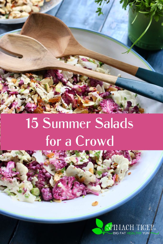 Purple Cauliflower Salad for a Crowd Pin