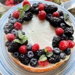 Pretty Keto Cheesecake with Berries