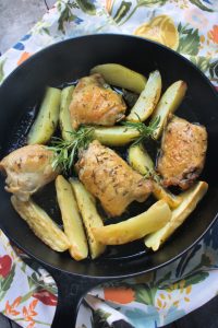 Roasted Chicken Thighs and Potatoes