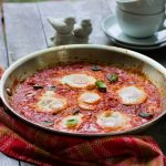 Eggs in Purgatory in Frying Pan