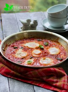 Eggs in Purgatory in Frying Pan