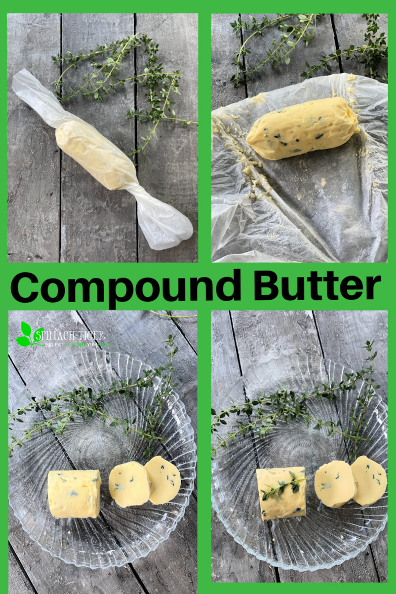Take your recipe to the next level with herbed compound butter, using grass fed butter, FRESH HERBS. Put on steak, roast chicken, fish, veggies to bring extra buttery herb flavor. #compoundbutter via @angelaroberts