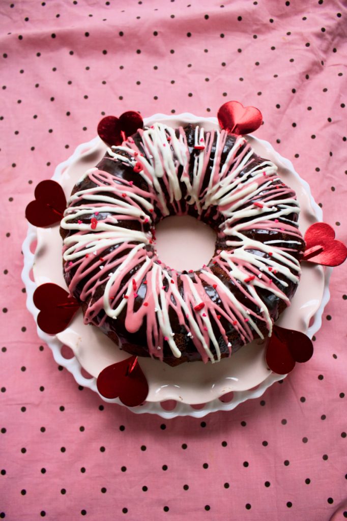 Keto Chocolate Raspberry Bundt Cake