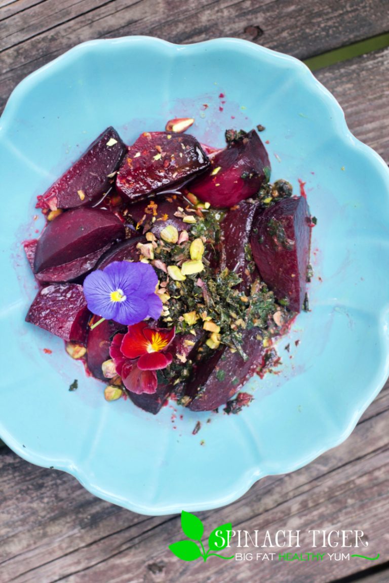 Roasted Orange Beets with Beet Greens Recipe