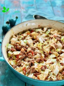 Ground Beef Cabbage Stir Fry