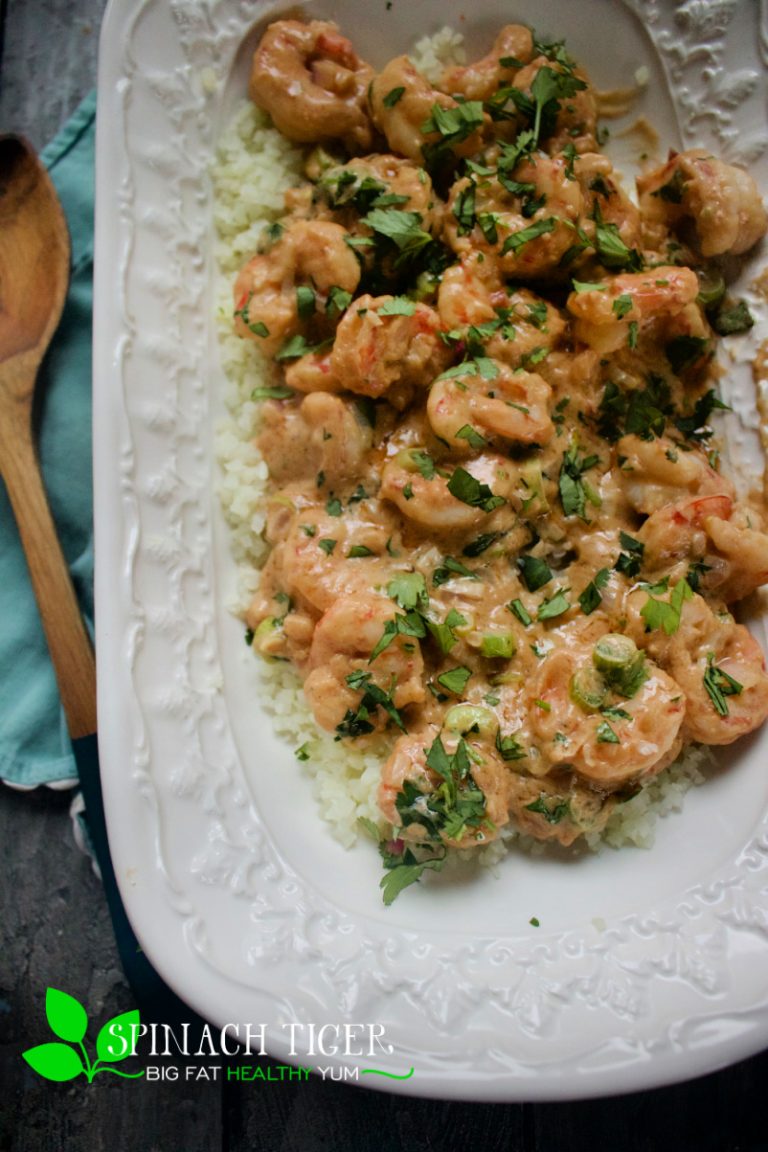 Shrimp with Peanut Sauce – EASY DINNER (Low Carb)