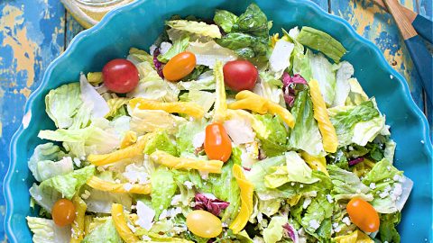 Simple Green Salad with Lemon Vinaigrette