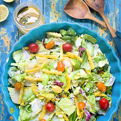 Green Salad, Lemon Dressing