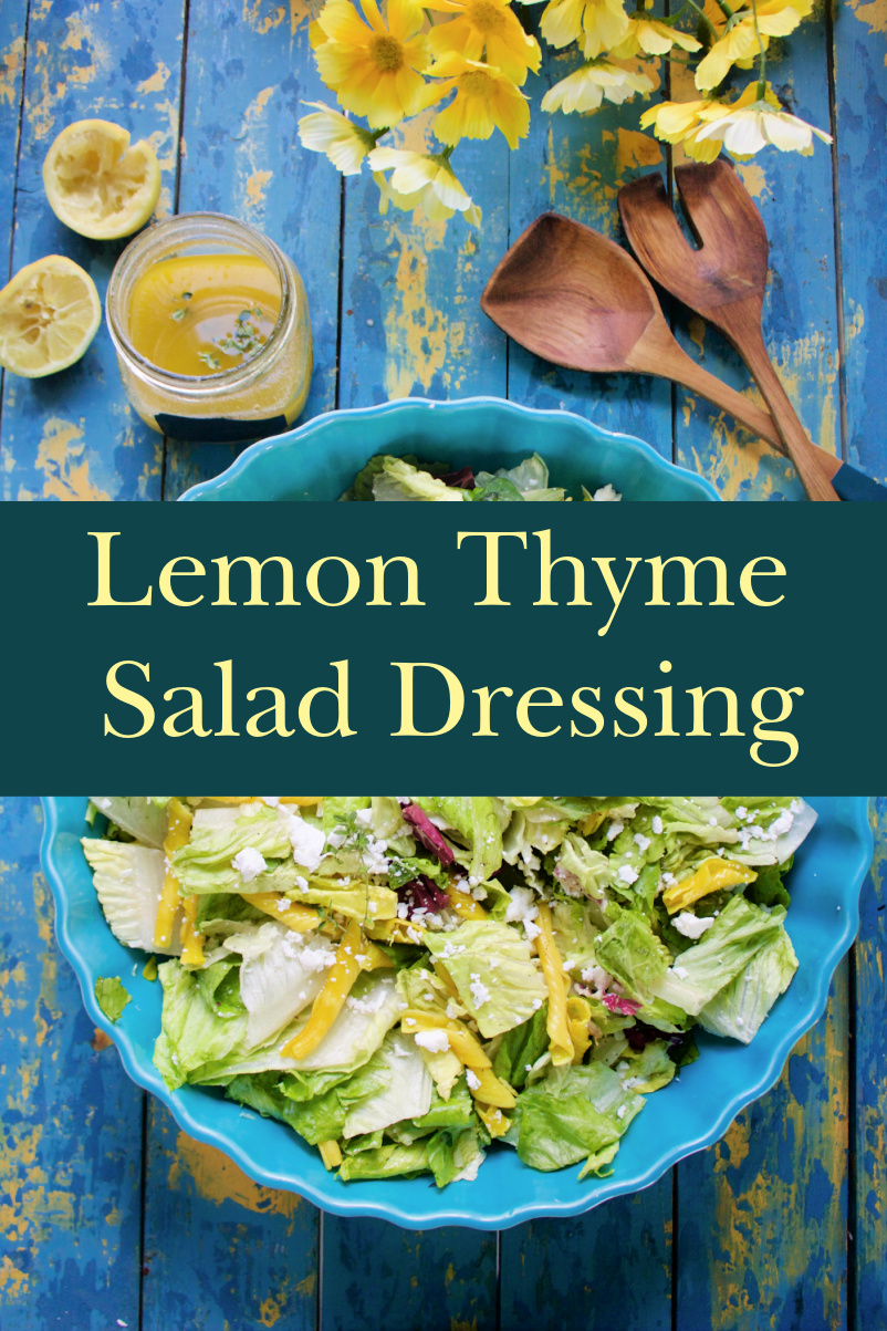 Lemon thyme Salad Dressing via @angelaroberts