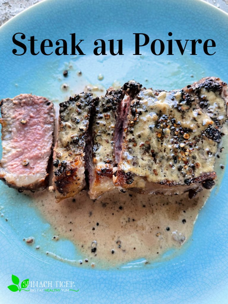 Steak au Poivre from Spinach Tiger