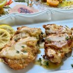 Chicken Francaise Cutlets with Lemon Sauce