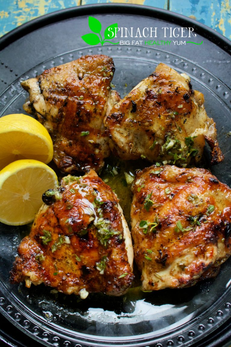 Greek Chicken Thighs on the Grill