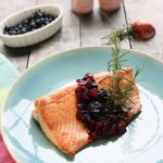 Salmon Blueberry Compote