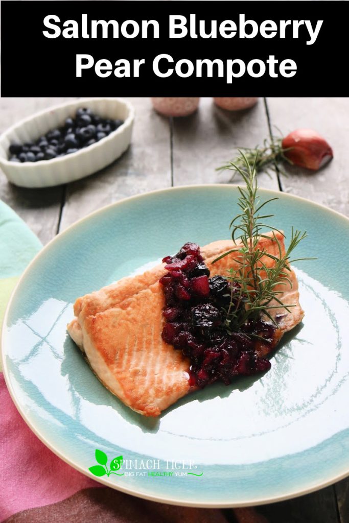 Salmon Blueberry Pear Shallot Compote
