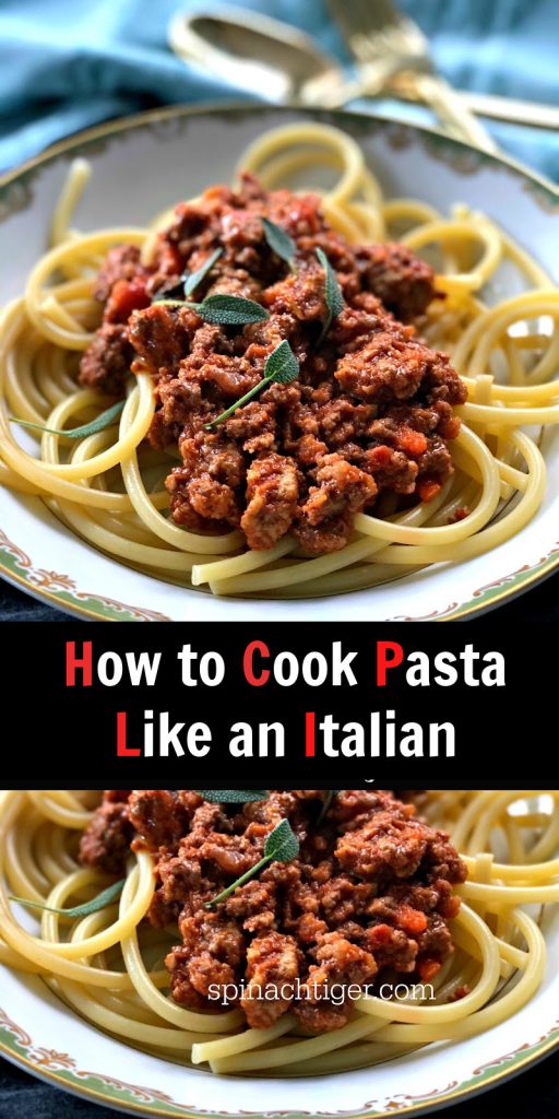 Bolognese on Pasta from Spinach Tiger