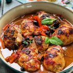 Baked Chicken with Peppers and Olives
