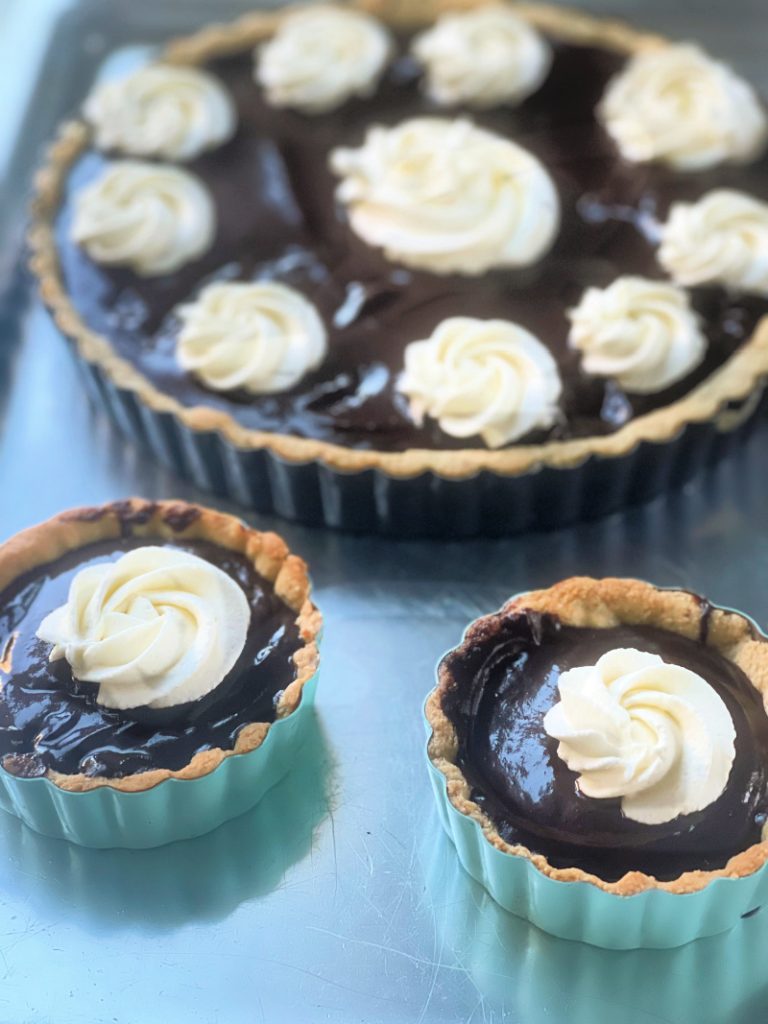 Small and Large Keto Chocolate Tarts from Spinach Tiger