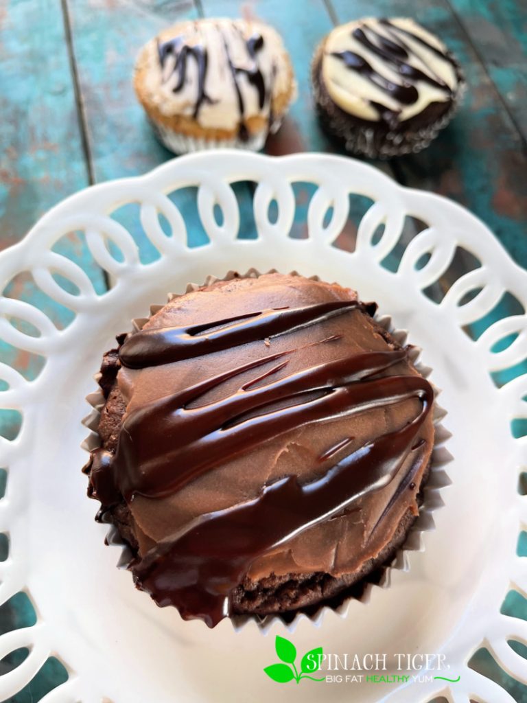 Keto Triple Chocolate Cupcake