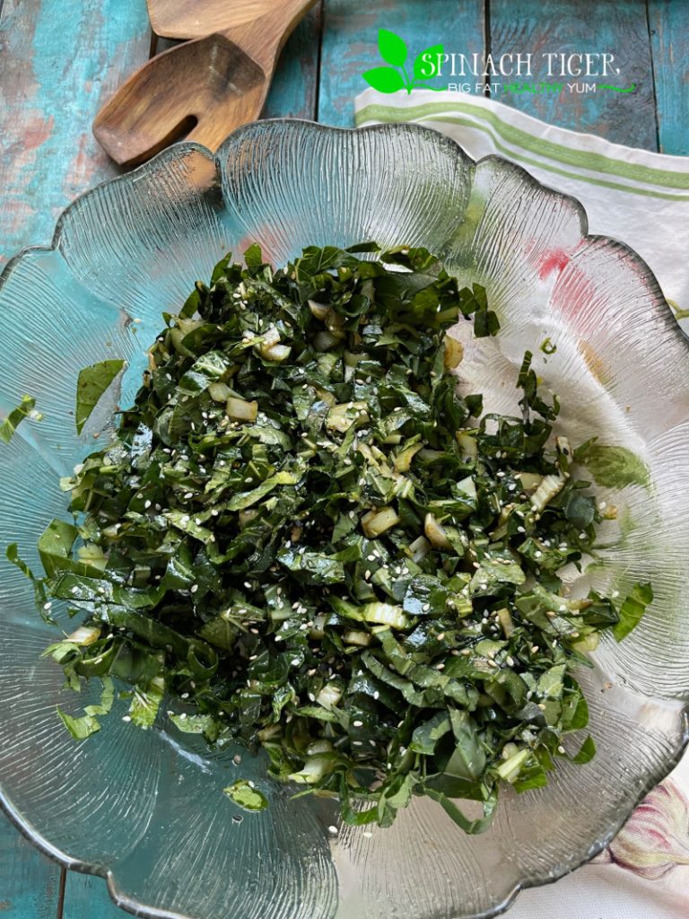 Bok Choy Salad with Sesame Seeds from Spinach Tiger