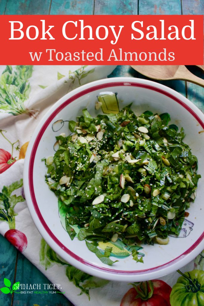 Bok Choy Salad with Toasted Almonds and Balsamic